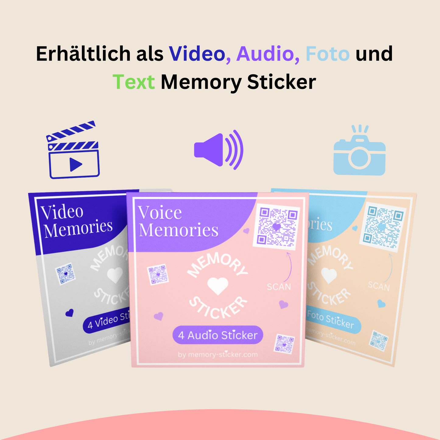 Adesivi audio QR Voice Memory 4