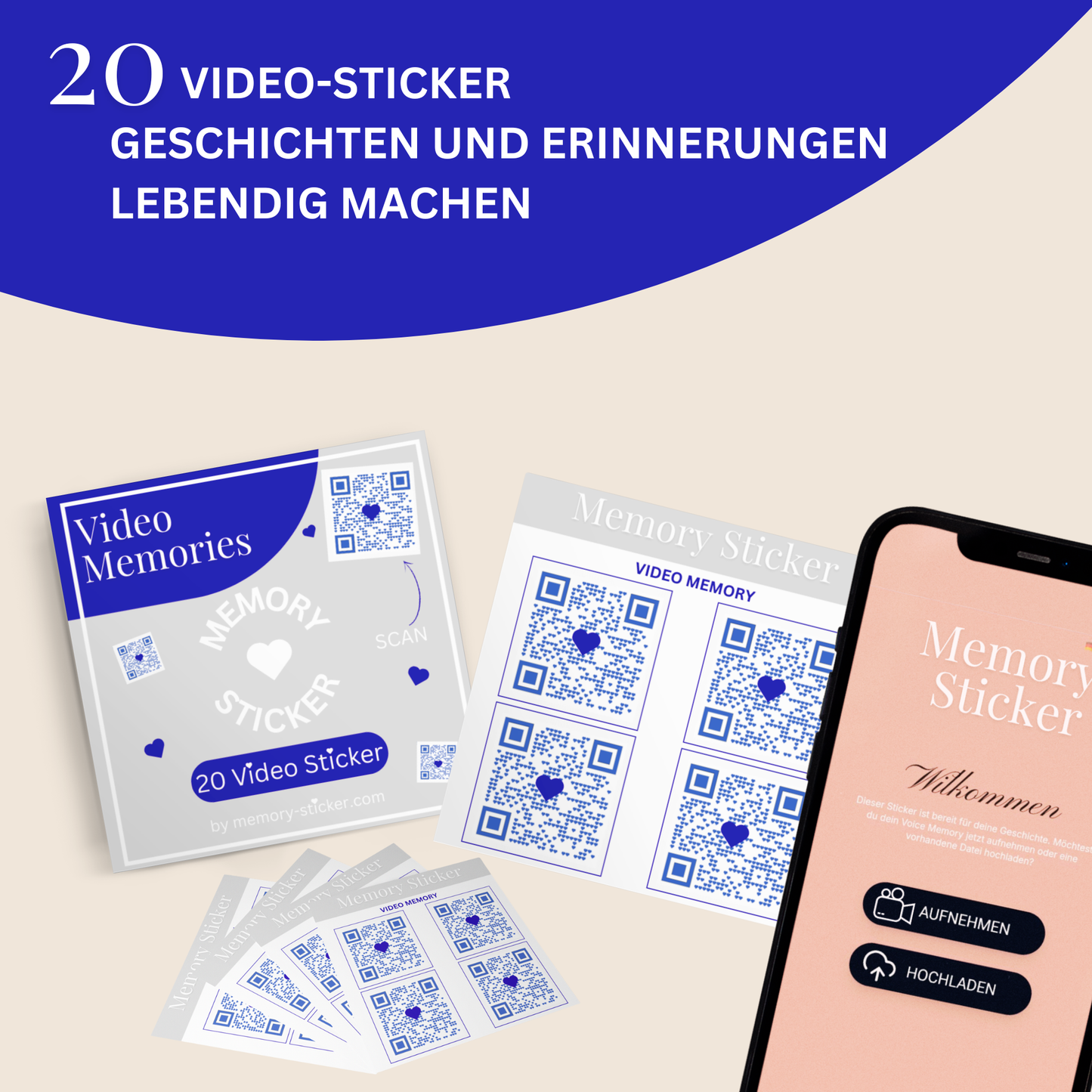 Adesivi audio QR Voice Memory 4